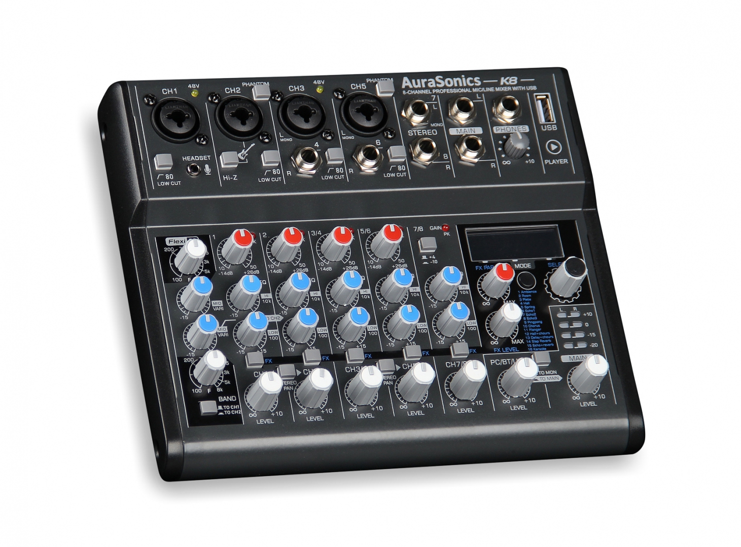 AuraSonics K8 компактный микшерный пульт в Кизляре