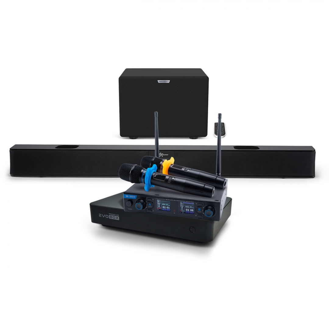 Hi-End караоке-система EVOBOX Premium + EvoSoundBar (саундбар с караоке) в Кизляре