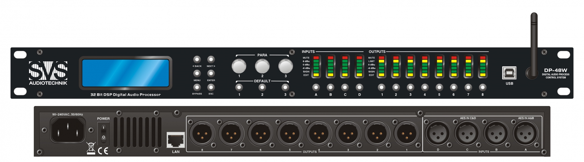 SVS Audiotechnik DP-48W Цифровой процессор: 4 входа 8 выходов в Кизляре