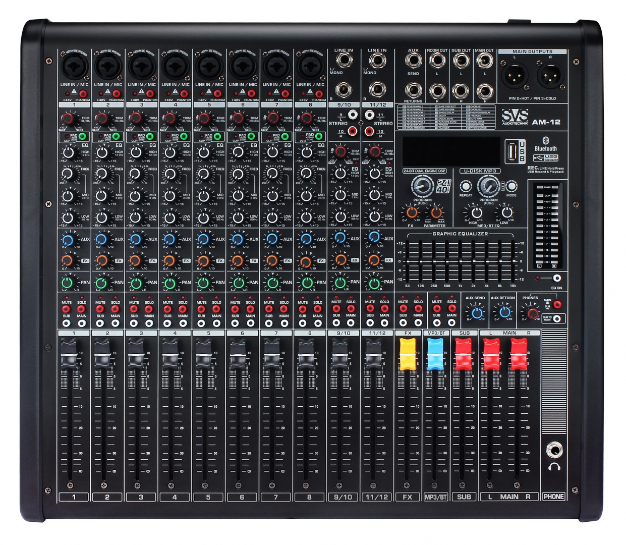 SVS Audiotechnik mixers AM-12 Микшерный пульт аналоговый, 12-канальный в Кизляре